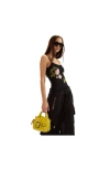 Cynthia Rowley Wildflower Embroidered Tank Top In Black