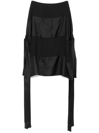 Cynthia Rowley Windswept Blouse In Black
