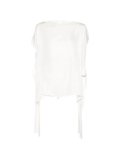 Cynthia Rowley Windswept Tie Top In White