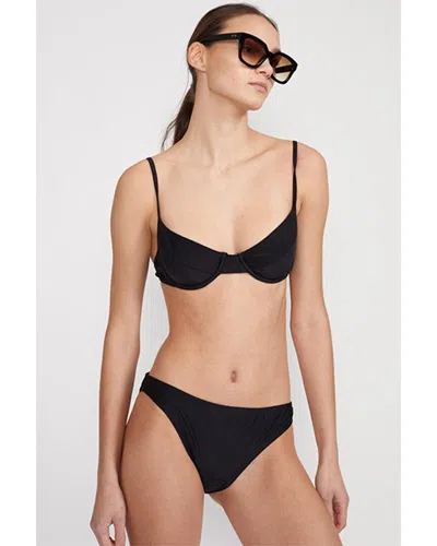Cynthia Rowley Wired Bikini Top In Black