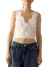 CYNTHIA ROWLEY WOMEN'S DOILY ORGANZA HEARTS TOP