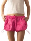 Cynthia Rowley Cargo-pocket Bloomer Shorts In Hot Pink