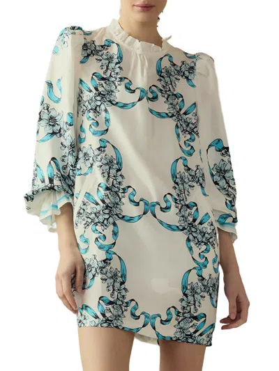 Cynthia Rowley Women's Floral Silk Shift Minidress In Multi