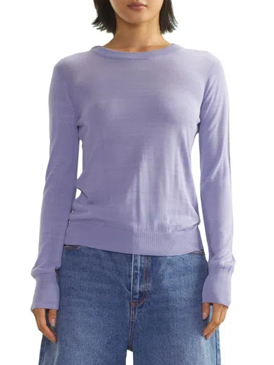 Cynthia Rowley Women's Knit Crewneck Top In Purple