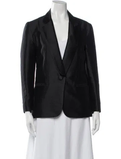Pre-owned Cynthia Rowley Wool Blazer In Black