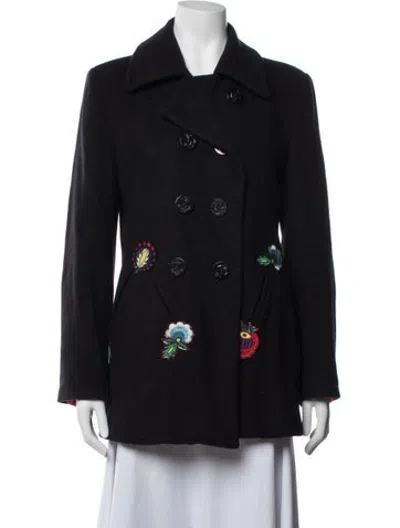 Pre-owned Cynthia Rowley Wool Blazer In Black