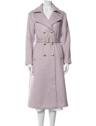Pre-owned Cynthia Rowley Wool Coat In Purple