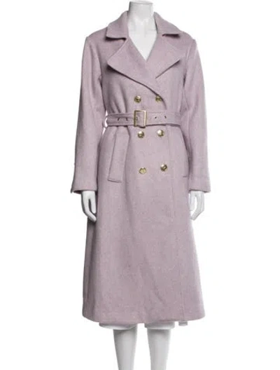 Pre-owned Cynthia Rowley Wool Coat W/ Tags In Purple