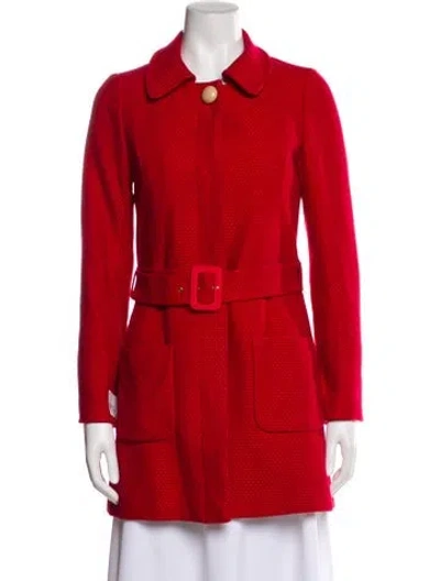 Pre-owned Cynthia Rowley Wool Jacket In Red