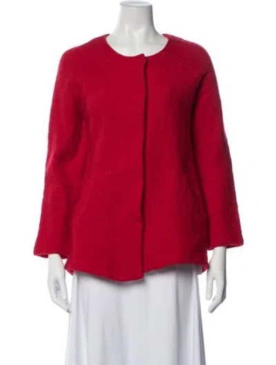 Pre-owned Cynthia Rowley Wool Jacket In Red