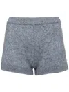 Cynthia Rowley Wool Knit Shorts In Blau