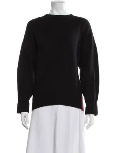 Pre-owned Cynthia Rowley Wool Mock Neck Sweater In Black
