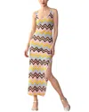 Cynthia Rowley Zig-zag Crochet Maxi Tank Dress