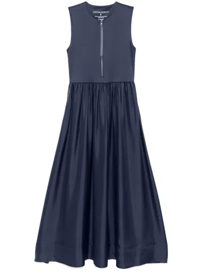 Cynthia Rowley Zipped Dress In Blue
