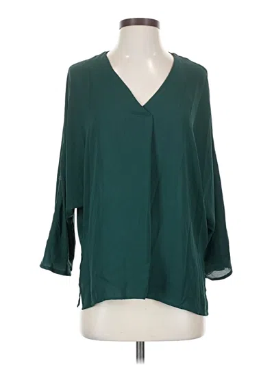 Pre-owned Cynthia Steffe 3/4 Sleeve Blouse In Blue