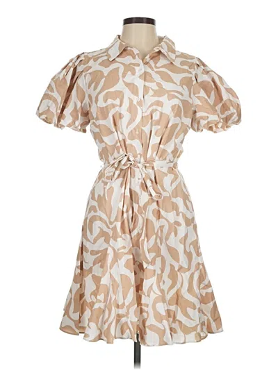 Pre-owned Cynthia Steffe Casual Dress In Tan