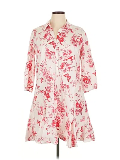 Pre-owned Cynthia Steffe Casual Dress In White