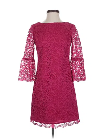 Pre-owned Cynthia Steffe Cocktail Dress In Burgundy