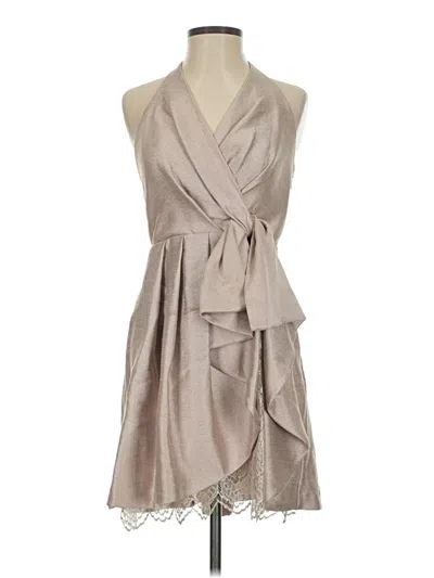 Pre-owned Cynthia Steffe Cocktail Dress In Silver
