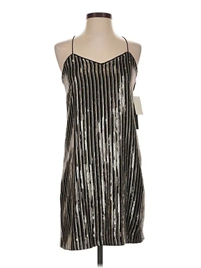 Pre-owned Cynthia Steffe Cocktail Dress In Silver