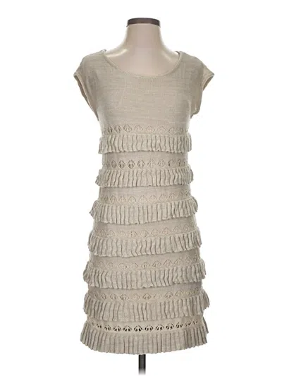 Pre-owned Cynthia Steffe Cocktail Dress In Tan