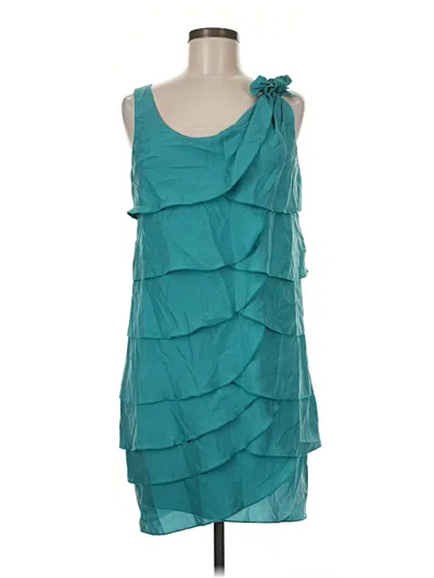 Pre-owned Cynthia Steffe Cocktail Dress In Teal