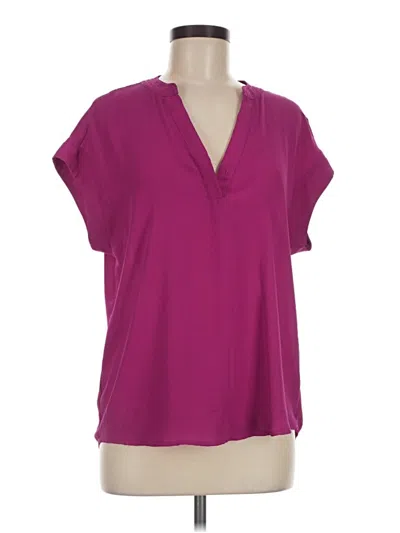 Pre-owned Cynthia Steffe Short Sleeve T-shirt In Purple