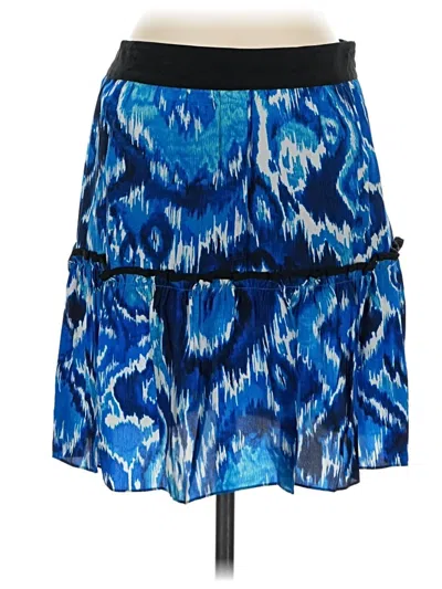 Pre-owned Cynthia Steffe Silk Skirt In Blue