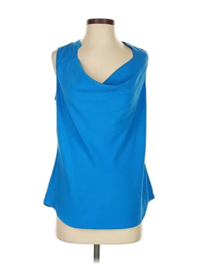 Pre-owned Cynthia Steffe Sleeveless Blouse In Blue