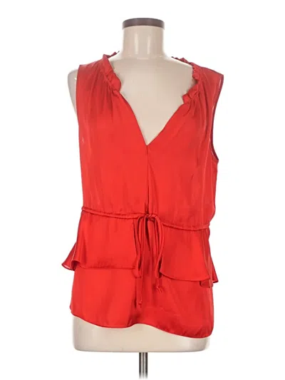 Pre-owned Cynthia Steffe Sleeveless Blouse In Red