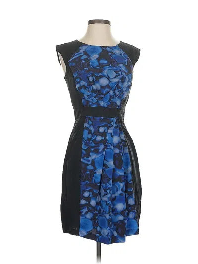 Pre-owned Cynthia Steffe Sleeveless Top Blue Strapless Neckline Tops