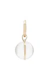 Cyril Aura 14k Yellow Gold Quartz Single Hoop Earring In Gold