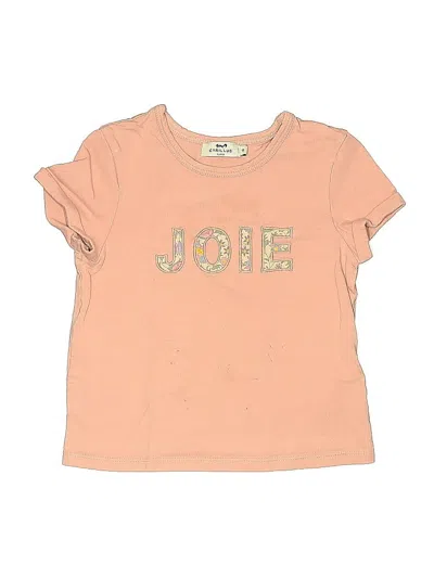 Pre-owned Cyrillus Kids' Short Sleeve T-shirt In Pink