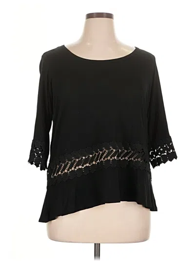 Pre-owned Cyrus 3/4 Sleeve T-shirt In Black