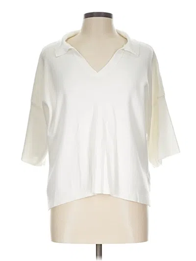 Pre-owned Cyrus 3/4 Sleeve T-shirt In Ivory