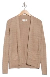 Cyrus Cable Knit Cardigan In Brown
