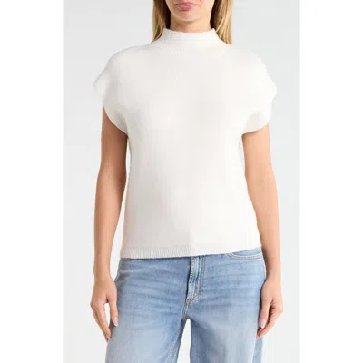 Cyrus Cap Sleeve Mock Neck Sweater In Multi