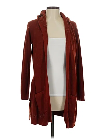Pre-owned Cyrus Cardigan Sweater In Burgundy