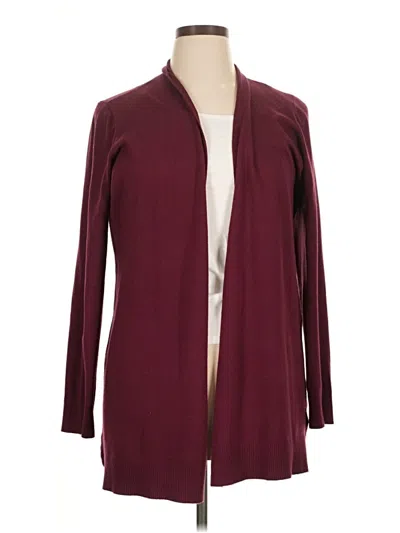 Pre-owned Cyrus Cardigan Sweater In Burgundy