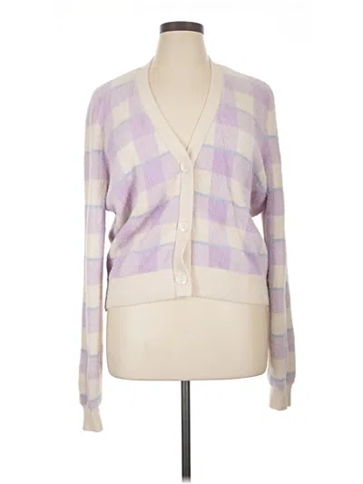 Pre-owned Cyrus Cardigan Sweater In Purple