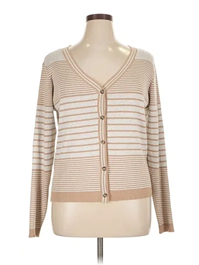 Pre-owned Cyrus Cardigan Sweater In Tan