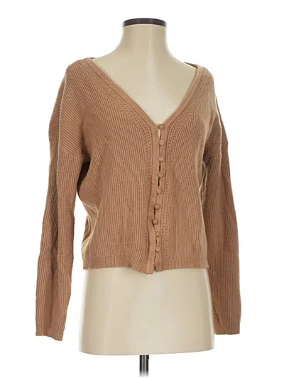 Pre-owned Cyrus Cardigan Sweater In Tan