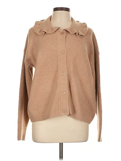Pre-owned Cyrus Cardigan Sweater In Tan