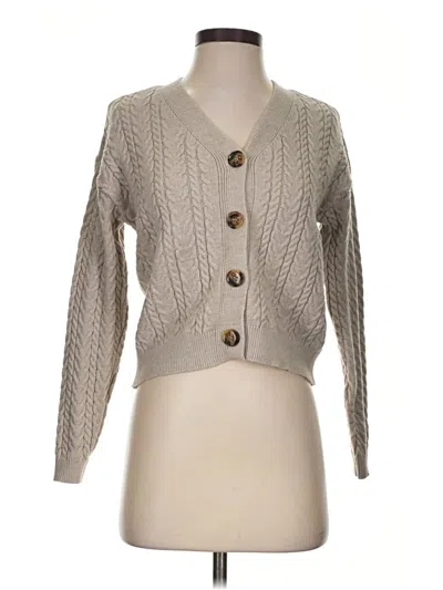 Pre-owned Cyrus Cardigan Sweater In Tan