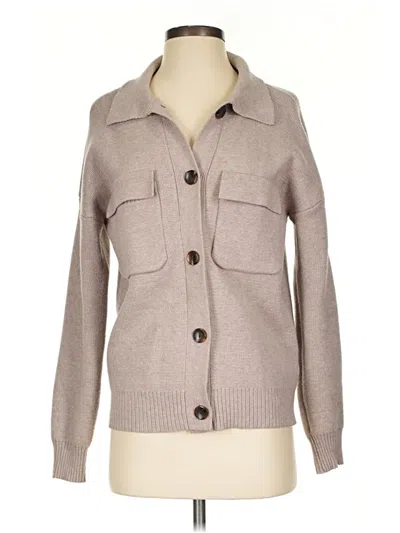 Pre-owned Cyrus Cardigan Sweater In Tan