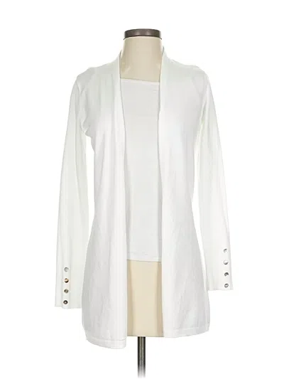 Pre-owned Cyrus Cardigan Sweater In White