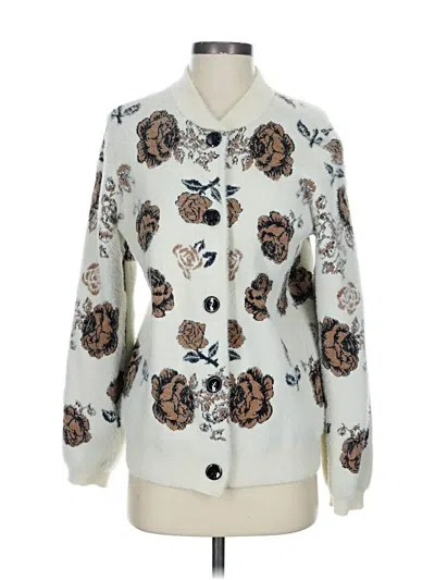 Pre-owned Cyrus Cardigan Sweater In White