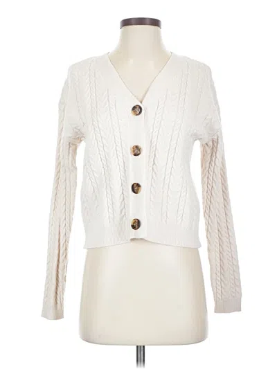 Pre-owned Cyrus Cardigan Sweater In White