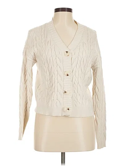 Pre-owned Cyrus Cardigan Sweater In White