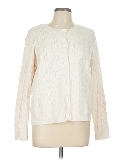 Pre-owned Cyrus Cardigan Sweater In White